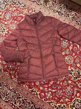 Women's Lightweight charter club Quilted Puffer Jacket - Maroon
